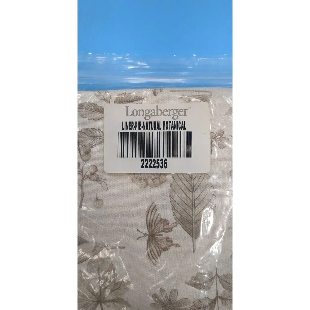 Longaberger Pie Basket Fabric Liner - Brand New